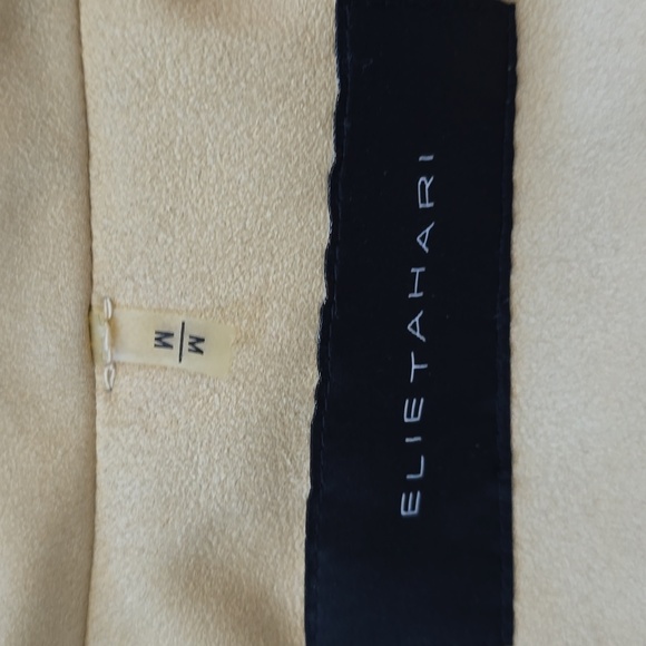 Elie Tahari lamb leather tan zip front jacket-M - Picture 7 of 10